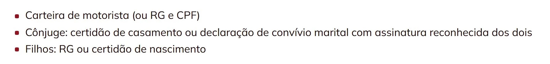 Documentos dos funcionários e dependentes para contratação do plano Amil Jundiaí Empresarial