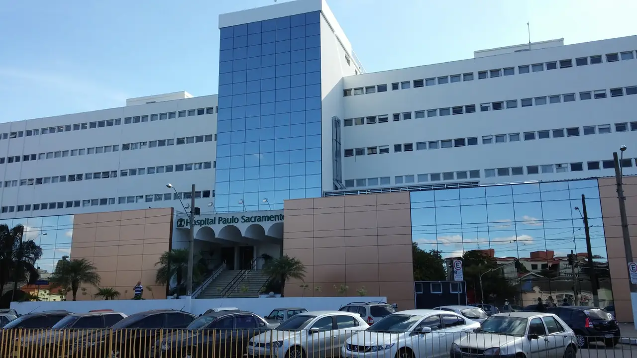 Fachada do Hospital Paulo Sacramento, no Centro de Jundiaí